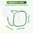 thumbnail image 3 of Uxcell Butterfly Habitat Cage Terrarium, Outdoor Collapsible Mesh 1014 [White With Green, 12 x 12 x 12 Inch], 3 of 7