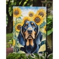 thumbnail image 4 of Black and Tan Coonhound in Sunflowers Garden Flag 11.25 in x 15.5 in, 4 of 5
