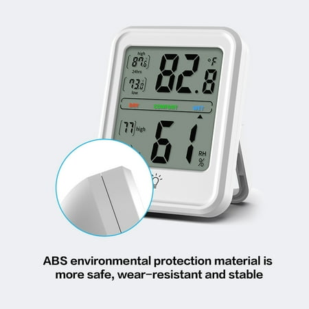 

Sonceds Household Temperature Humidity Meter Gauge Home Office Digital Room Thermometer Ambient Hygrometer