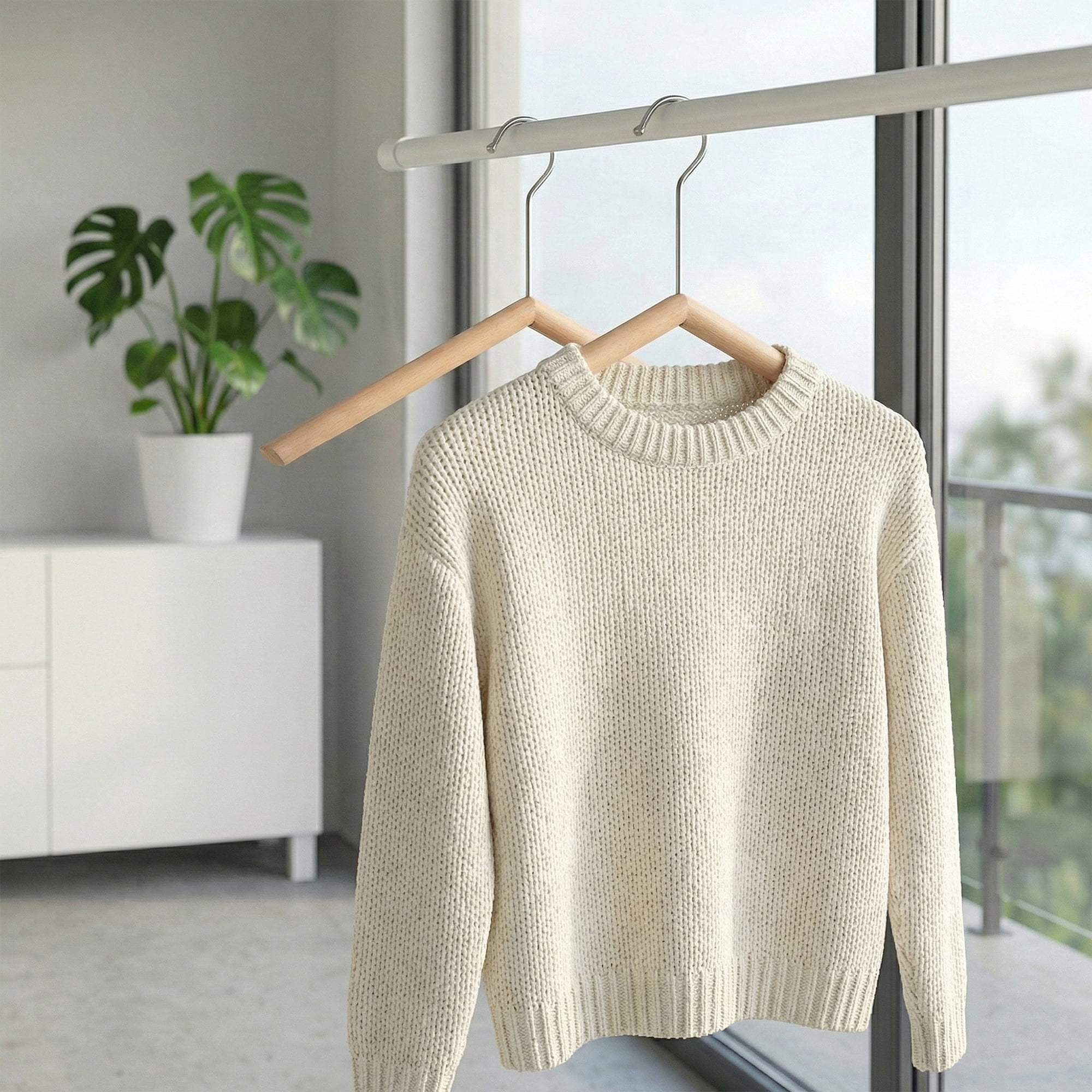 Unique Bargains 2Pcs Wood Space Saving Sleek Hangers Silver