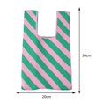 thumbnail image 3 of Striped Lady Top-handle Bags Fashion Knit Wrist Tote Portable for Work (Style 7), 3 of 8