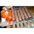 thumbnail image 2 of QQX 15,75 tum långa 5/8 tum breda 2 mm tunna grillspett i rostfritt stål, 10-pack, silver, 2 of 5