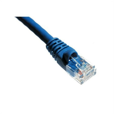 UPC: 0845282086973 | Axiom 100FT CAT5E 350mhz Patch Cable Molded Boot (Blue)