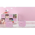 thumbnail image 3 of Simple Houseware Foldable Storage Bins Cube Organizer, 6 Pack, Pink, 3 of 6