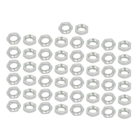 

Unique Bargains 50pcs M8 x 4mm Female Thread Metal Hex Nut Screw Cap Fastener 1mm Thread Pitch