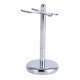 thumbnail image 4 of Soporte cromado de lujo para maquinilla de afeitar y cepillo: el mejor soporte de seguridad para maquinilla de afeitar. Esto prolongará la vida útil de su brocha de afeitar, de metal, 4 of 4