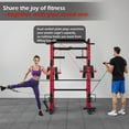 thumbnail image 6 of YODOLLA Smith Machine Power Rack Cage, 2000LB All-in-One Squat Rack with Dual Cable Crossover and LAT Pulldown, Home Gym Strength Training Equipment, 6 of 7