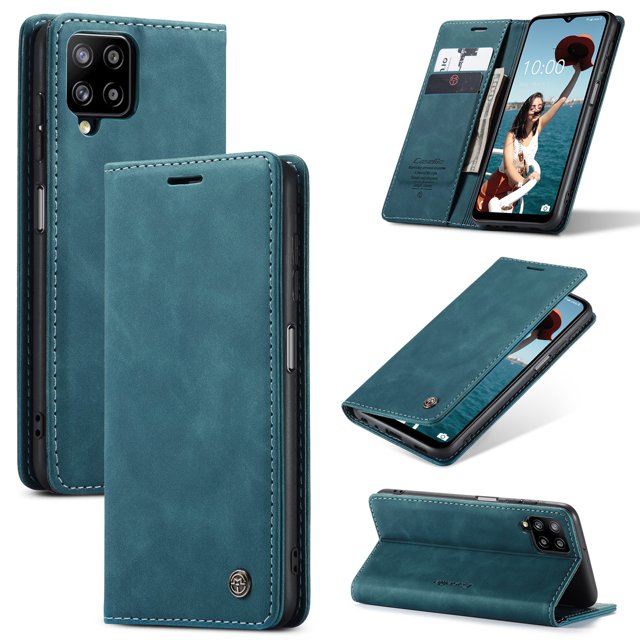 Funda Cartera 2 en 1 CASEME 013 para SAMSUNG A12 - TURQUESA Case Me FUNDA FLIP