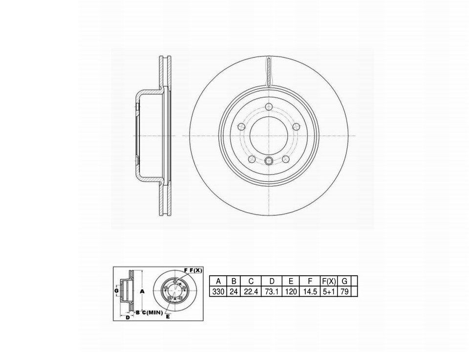 Winstop Brake Rotor, Front WS249801, BMW Z4 2016-2009