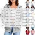 thumbnail image 4 of CBASIHI Womens Zip Up Hoodies with Pockets- Drop Shoulder Casual Trendy Fall Long Sleeve Oversized Sweatshirts Light Blue Size S, 4 of 8