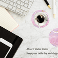 thumbnail image 5 of Marble Coasters for Drinks Absorbent Modern Abstract Ceramic Coaster Set Cork Back Glitter-Marble 4, 5 of 5