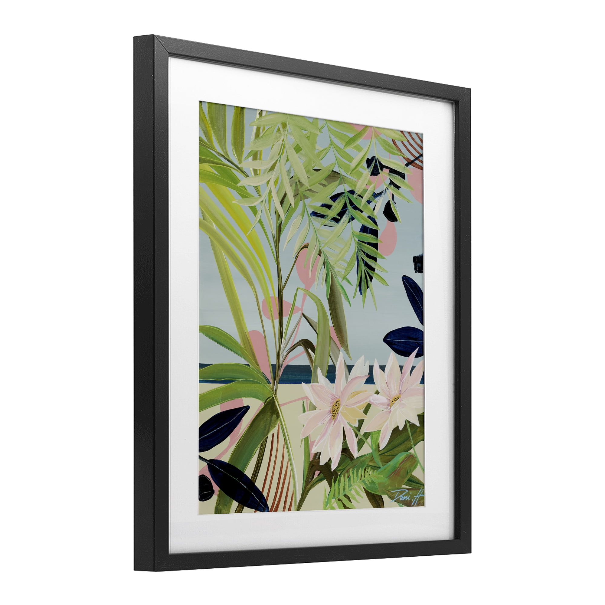 Stupell Industries Discovery of Lush Plants Black Framed Print Under Glass, design by Dani Heyward