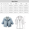 thumbnail image 3 of WEAIXIMIUNG Women's Heated Jacket Womens Denim Jackets Distressed Ripped Long Sleeve Jean Jacket Coats, 3 of 9