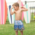 thumbnail image 4 of FORMRS Boys Swim Trunks Quick Dry Mesh Liner Boardshorts Sizes XS-XL, Sea Window, 4 of 7