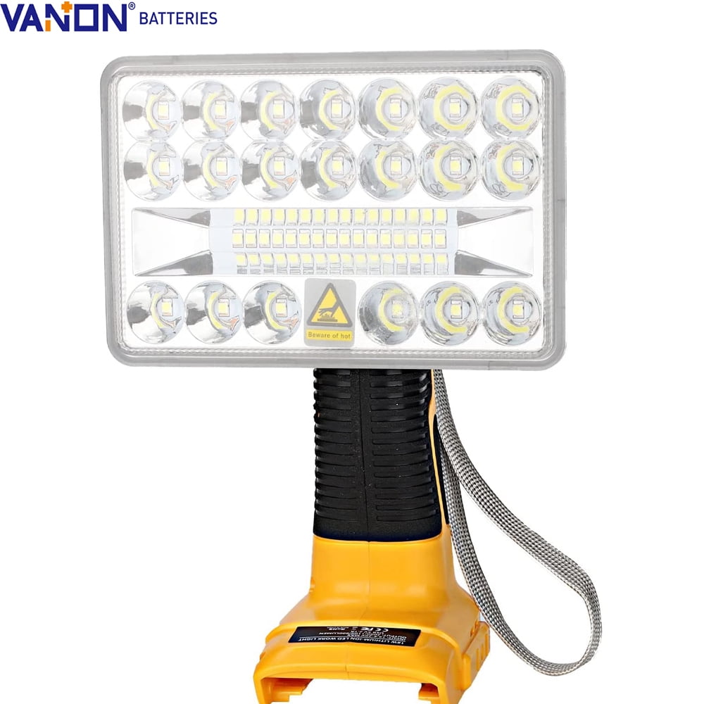 2000LM LED Work Light for Dewalt 14.420V Lithiumion Battery DCB205