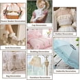 thumbnail image 5 of 1set 10M Polyester Pleated Lace Trim Stretchy Flower Lace Ribbon for Sewing Decoration White 1-3/4 inch(45mm), 5 of 5