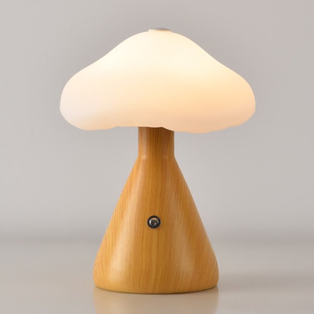 Lámpara de escritorio Luz de noche recargable con interruptor táctil regulable para decoración de dormitorio JShteea El nuevo