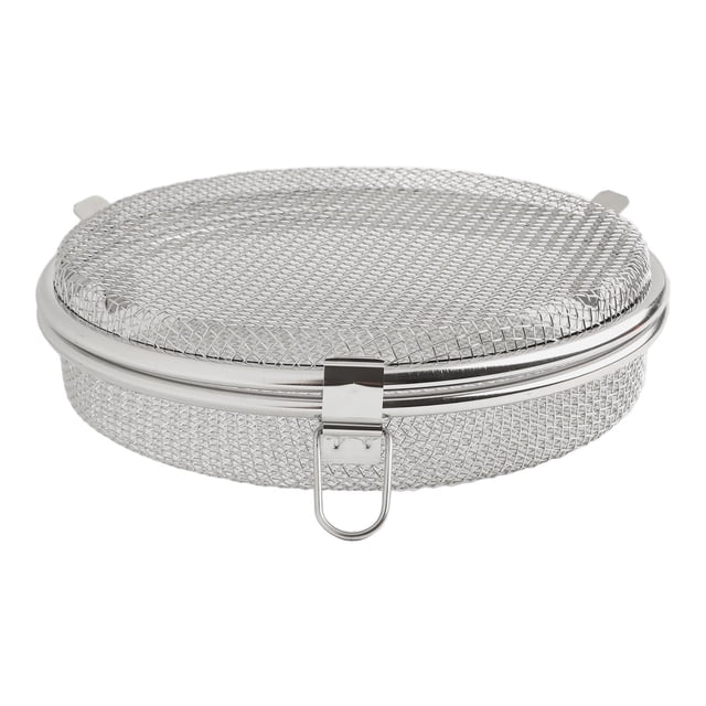 1pc Stainless Steel Drying Basket Round Sieve Hanging Drying Vegetable Net Anti-fly Artifact Drying Small Fish Kitchen Tool