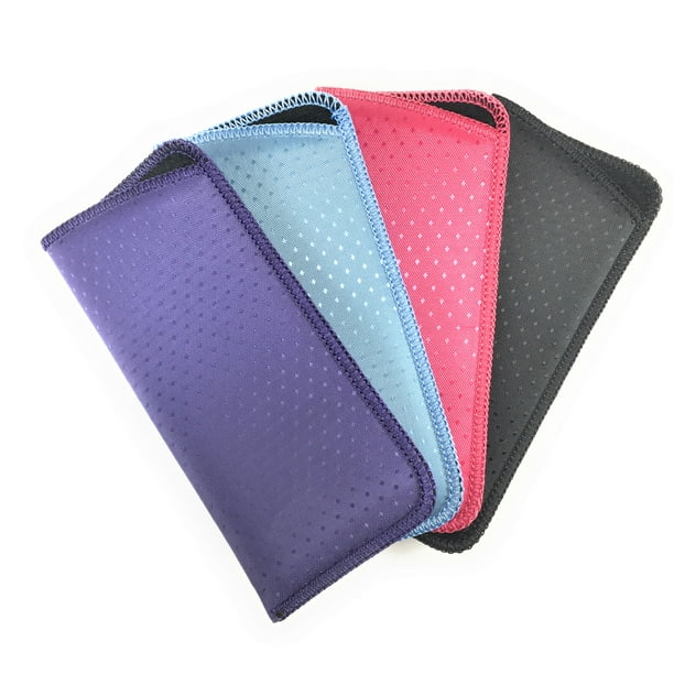 Mazzeo 4 Pack Soft Eye Glass Pouch Great Cases For Sunglasses