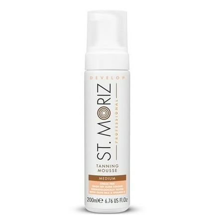 St. Moriz Self Tanning Self - Tanning Mousse Color Medium (With Olive Milk and Vitamin E) 6.7