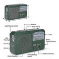 thumbnail image 2 of Emergency Weather Radio Am/fm/siren Radios Solar Hand Crank Self Powered & Led, 2 of 4
