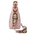 thumbnail image 1 of Bolsa Riñonera de moda para mujer, bandolera de cuero bohemio, cremallera informal (rosa) Likrtyny  Para Estrenar, 1 of 9