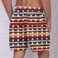 thumbnail image 4 of cllios 4th of July Mens Swim Trunks Independence Day Mens Swimming Shorts Stars and Stripes Print Surfing Boardshorts Lightweight Quick Dry Beach Shorts, 4 of 4
