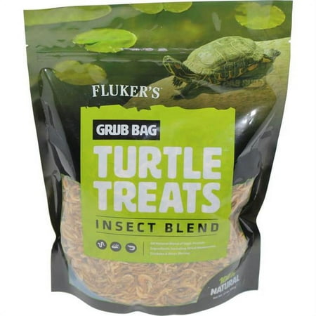 UPC: 0091197720338 | Flukers 72033 12 oz Grub Bag Turtle Treat  Insect Blend – Pack of 6