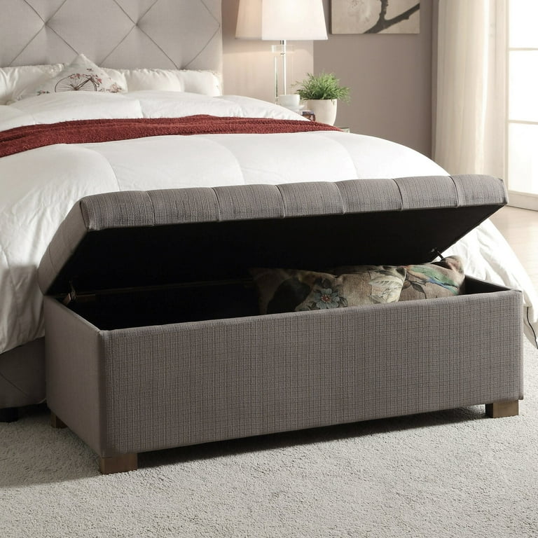 Ravenwood Upholstered Flip Top Storage Bench Overall 18 H x 46 W x 18 D Overall Product Weight 35.2 lb