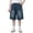 Blue, variant on Huanglei Casual Boys Denim Shorts Summer Fit With Embroidered English Lettering For Boys Height Adjusted Easy Wear ,Back To School Boys Denim Shorts /Size 5-6 Years(Blue)