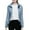 Light blue, variant on Womens Shirts Solid Color Standing Collar Hatless Ultra Light Down Jacket Top (With Storage Bag) Workout Tops