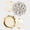 Silver, variant on WEXOPE Floral Shirt Button Covers - Synthetic Studs for Business Attire, High-Polish Alloy with Rhinestones & Faux Pearls, Secure Clasp for Jackets, Blouses & Accessories