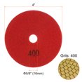 thumbnail image 2 of Uxcell 5 Packs 4" Grits 400 Premium Diamond Polishing Pads Wet/Dry for Stone Concrete Marble Quartz, 2 of 6