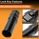 thumbnail image 5 of Tuerca de bloqueo de rueda M12x1.5 con tuercas de bloqueo de rueda, llave de socket para Honda para Toyota, herramienta de bloqueo de llantas antirrobo, color negro, 1 juego, 5 of 7