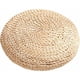 thumbnail image 1 of Almohada de suelo de tatami hecha a mano, cojín acolchado tejido de paja natural transpirable y ecológico, ideal para meditación de yoga y decoración del hogar, portátil y duradero, 30 cm, 1 of 5