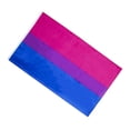 thumbnail image 2 of 1Pc Fashion BISEXUAL Polyester Rainbow Flag Large Durable Pride Flag Outdoor Banner, 2 of 8