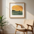 thumbnail image 6 of Sunrise over Onchan Head - Onchan Isle of Man Collage Sunset Boat Seascape Abstract Silhouette Minimalist Ocean Unframed Wall Art Print 8 x 8 inches, 6 of 9