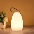 thumbnail image 1 of Lámpara de mesa LED portátil, recargable, inalámbrica, impermeable, multicolor, regulable, para jardín, patio y interior (lisa), 1 of 4