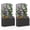 Black, variant on Gymax 2PCS 49'' Raised Garden Bed w/ Trellis Wicker Planter Box w/ Privacy Screen Brown