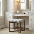 thumbnail image 6 of Cortesi Home Monboy Square Ottoman 20" Height, Blue and White Striped, 6 of 10
