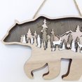 thumbnail image 5 of Elk oso tallado de Navidad con colgante de luz suministros de decoración de artesanía creativa, Elk Feliz Sencillez, 5 of 5
