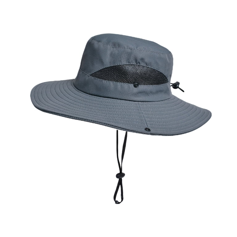 Wide Brim Sun Hat, UV Protection Waterproof Packable Bucket  display picture 3