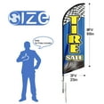 thumbnail image 2 of Tire Sale business Flag, 8FT Tire Sale Advertising Feather Flag,Tire Sale Banner for Store,Commercial Use Flag (FLAG ONLY), 2 of 5