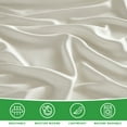thumbnail image 2 of Gogreen 4PC Bamboo Queen Sheet Set, Deep Pocket Fit 16", Breathable Super Soft Luxury Hotel Style Home Decor Queen Size Sheet Set, Gift for Women, Men - 2 Pillowcases, 1 Flat Sheet, 1 Fitted Sheet, 2 of 9