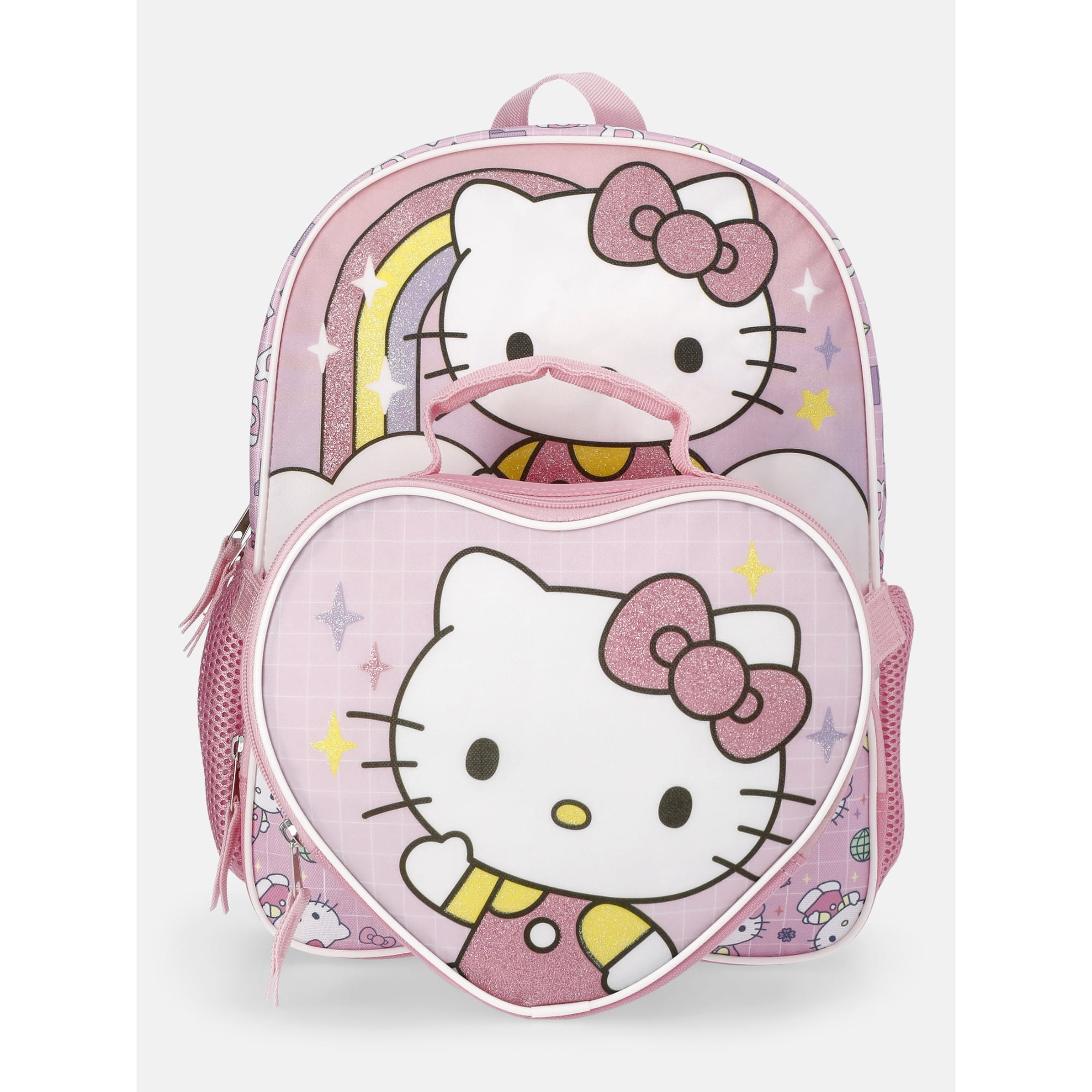 Sanrio Hello Kitty 14" Toddler Backpack with Lunch kit - Pink