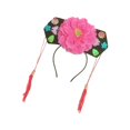 thumbnail image 3 of Diadema Qing con Borla, de Princesa, Diadema Floral, Aro de Pelo Chino para Puesta de Festival, 3 of 8