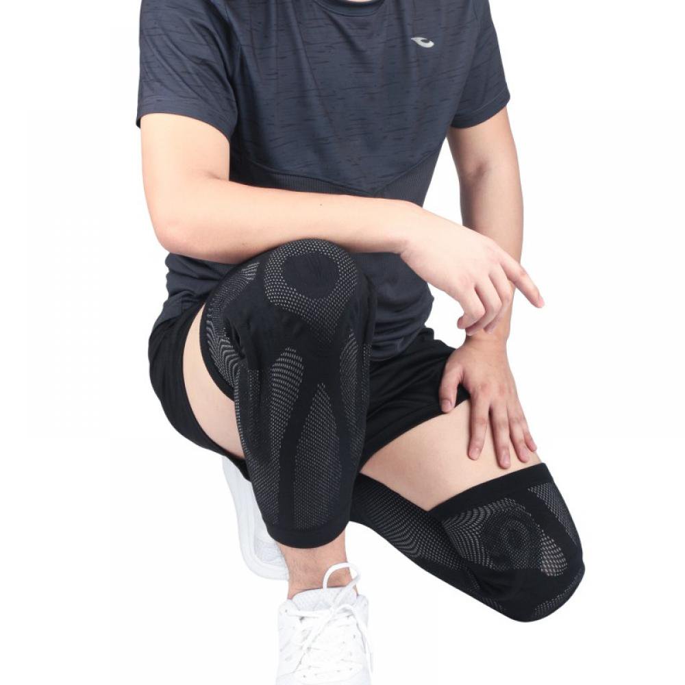 Long Knee Pad Sleeve Antislip Breathable Knitted Leg Support Protector