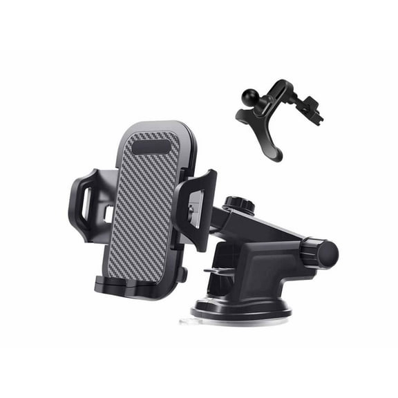 Car Phone Holder Mount Universal Hands-Free Cell Phone Holder for Car Dashboard Windshield Air Vent Car Mount for Samsung All Smartphones & Cars