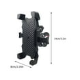 thumbnail image 3 of HONMEET Black Motorcycle Phone Mount with Handlebar Bracket Clip and Non- Pads for Bikes and Motorbikes, 3 of 9