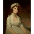 thumbnail image 2 of George Romney 15x18 Black Ornate Wood Framed Double Matted Museum Art Print Titled - Portrait of Miss Elizabeth Tighe (1774 -1857), Half-Length, Wearing a White Dress, 2 of 5